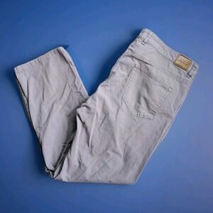 Peter Millar Crown Vintage Canvas Gray 5-Pocket Pants Trousers Mens 38x28